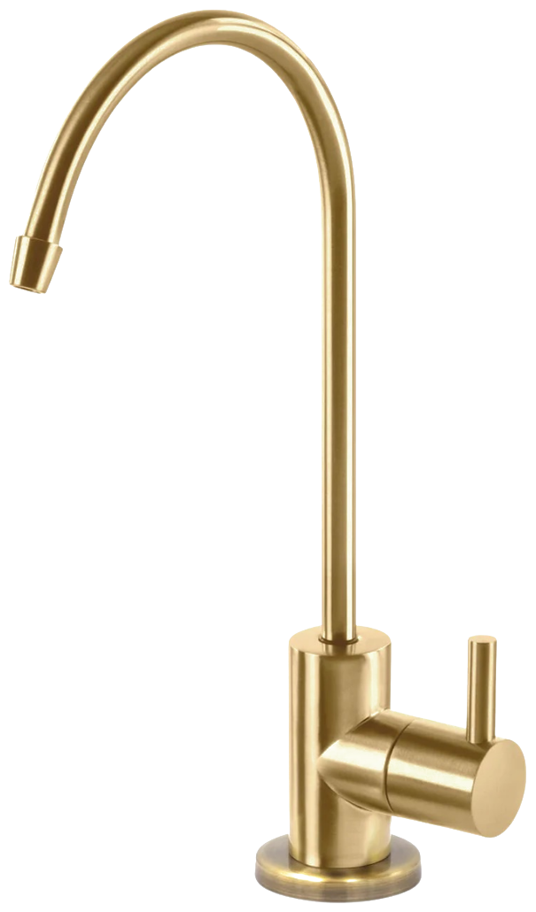 Brushed gold faucet