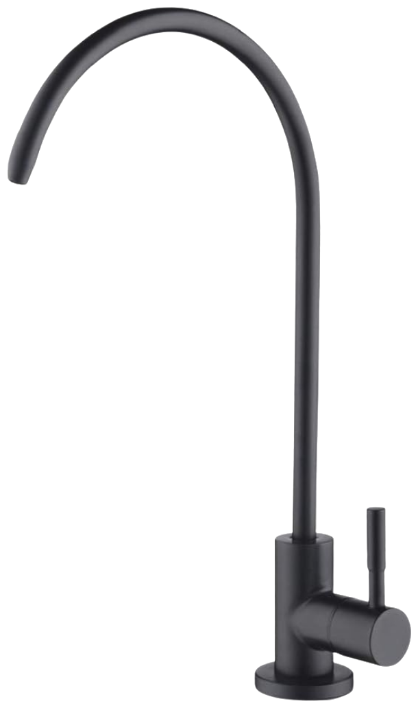 Matte black faucet